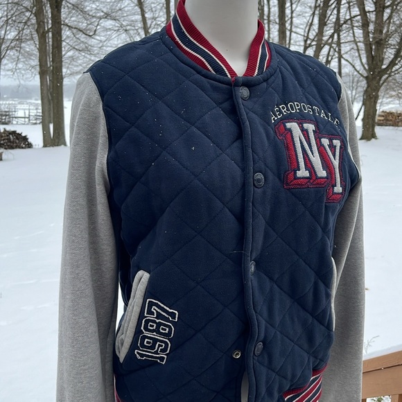 Vintage Aeropostale varsity bomber jacket M - Picture 2 of 8